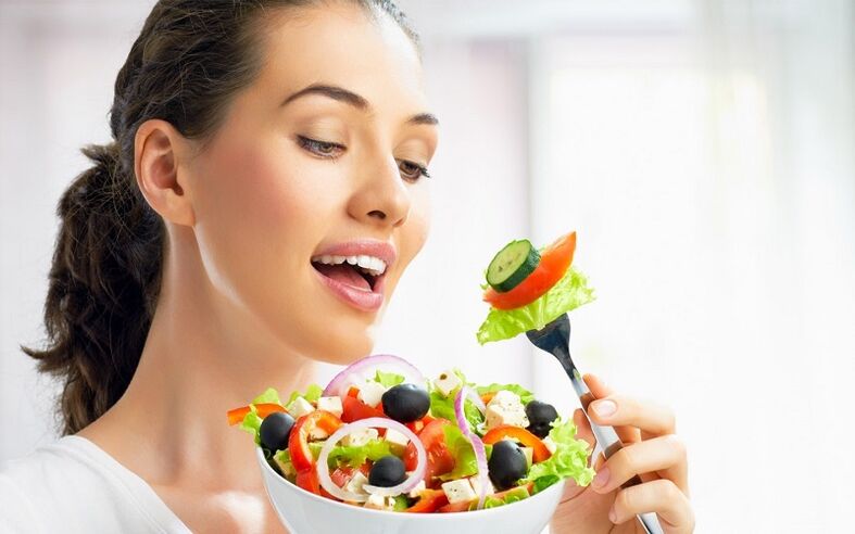 the use of vegetable salad for weight loss per week on 7 kg