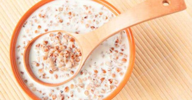 Sarraceno wheat in kefir